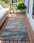 LOOMLAN Rugs Linover Teal Washable Indoor-Outdoor Rug