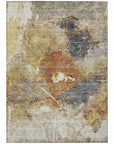 LOOMLAN Rugs Linta Brown Washable Indoor-Outdoor Rug