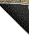LOOMLAN Rugs Linta Brown Washable Indoor-Outdoor Rug