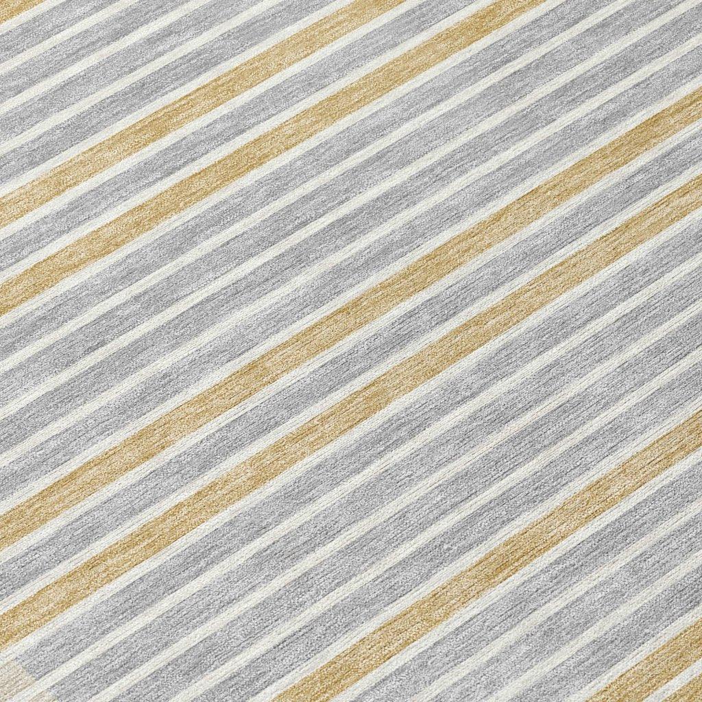 LOOMLAN Rugs Linzia Gray Washable Indoor-Outdoor Rug
