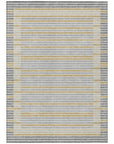 LOOMLAN Rugs Linzia Gray Washable Indoor-Outdoor Rug