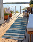 LOOMLAN Rugs Liora Blue Washable Indoor-Outdoor Rug