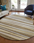 LOOMLAN Rugs Liora Brown Washable Indoor-Outdoor Rug