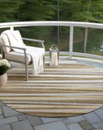 LOOMLAN Rugs Liora Brown Washable Indoor-Outdoor Rug