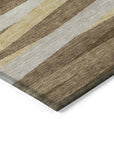 LOOMLAN Rugs Liora Brown Washable Indoor-Outdoor Rug