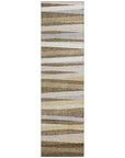 LOOMLAN Rugs Liora Brown Washable Indoor-Outdoor Rug
