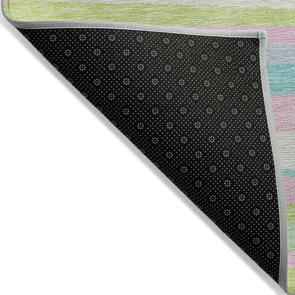 LOOMLAN Rugs Liora Green Washable Indoor-Outdoor Rug