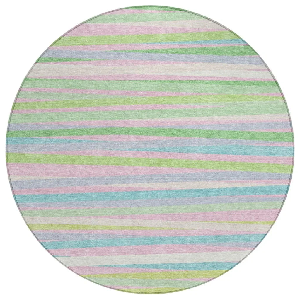 LOOMLAN Rugs Liora Green Washable Indoor-Outdoor Rug