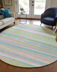 LOOMLAN Rugs Liora Green Washable Indoor-Outdoor Rug