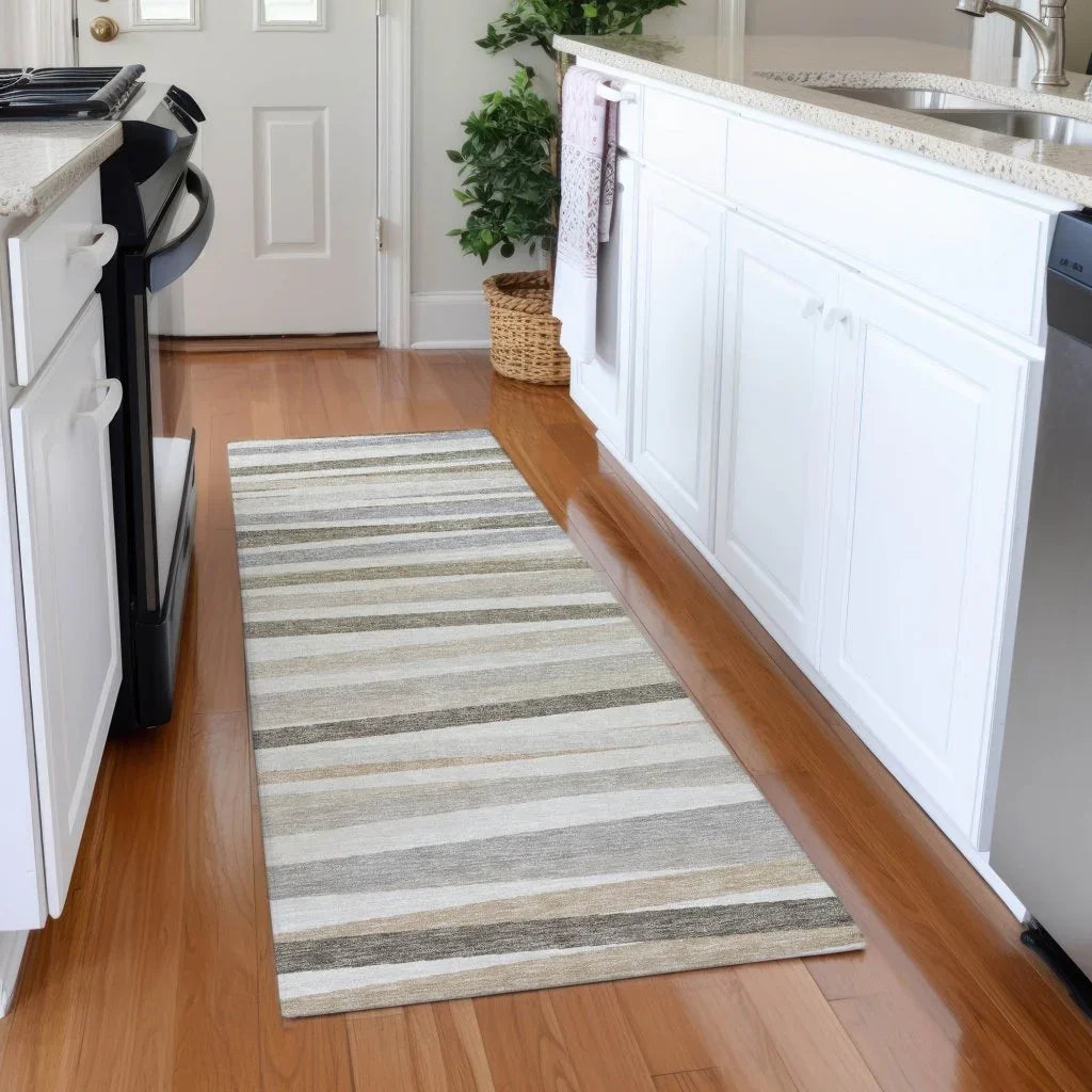 LOOMLAN Rugs Liora Ivory Washable Indoor-Outdoor Rug