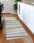 LOOMLAN Rugs Liora Ivory Washable Indoor-Outdoor Rug