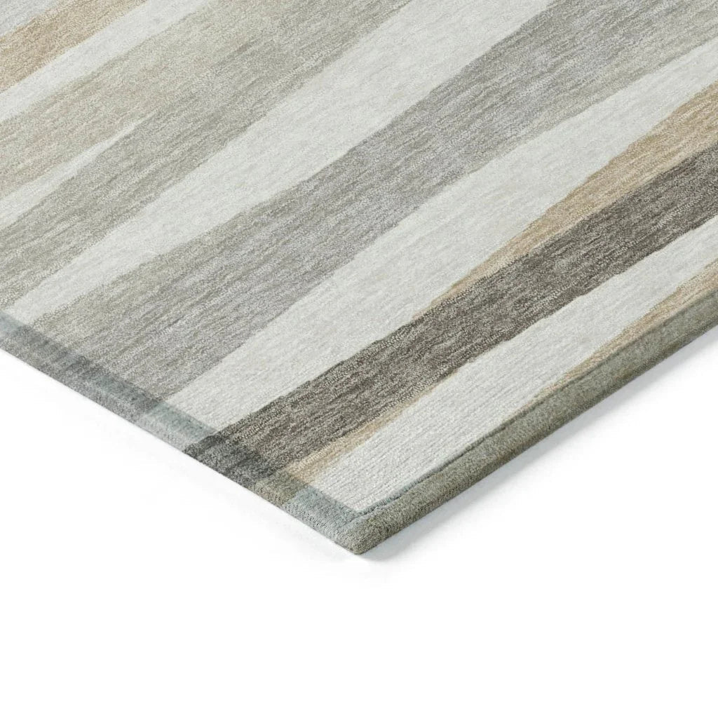 LOOMLAN Rugs Liora Ivory Washable Indoor-Outdoor Rug