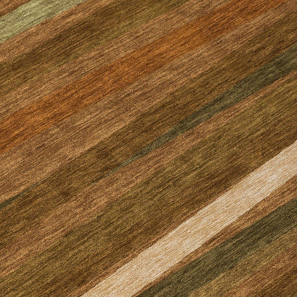 LOOMLAN Rugs Liora Orange Washable Indoor-Outdoor Rug