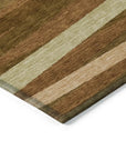 LOOMLAN Rugs Liora Orange Washable Indoor-Outdoor Rug