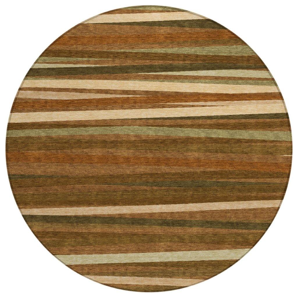 LOOMLAN Rugs Liora Orange Washable Indoor-Outdoor Rug