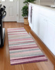 LOOMLAN Rugs Liora Pink Washable Indoor-Outdoor Rug