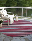 LOOMLAN Rugs Liora Red Washable Indoor-Outdoor Rug