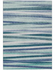 LOOMLAN Rugs Liora Teal Washable Indoor-Outdoor Rug