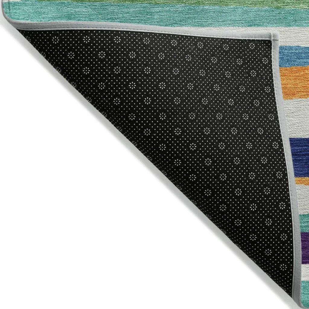 LOOMLAN Rugs Liora White Washable Indoor-Outdoor Rug