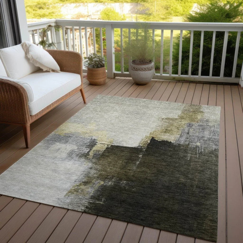 LOOMLAN Rugs Looma Khaki Washable Indoor-Outdoor Rug