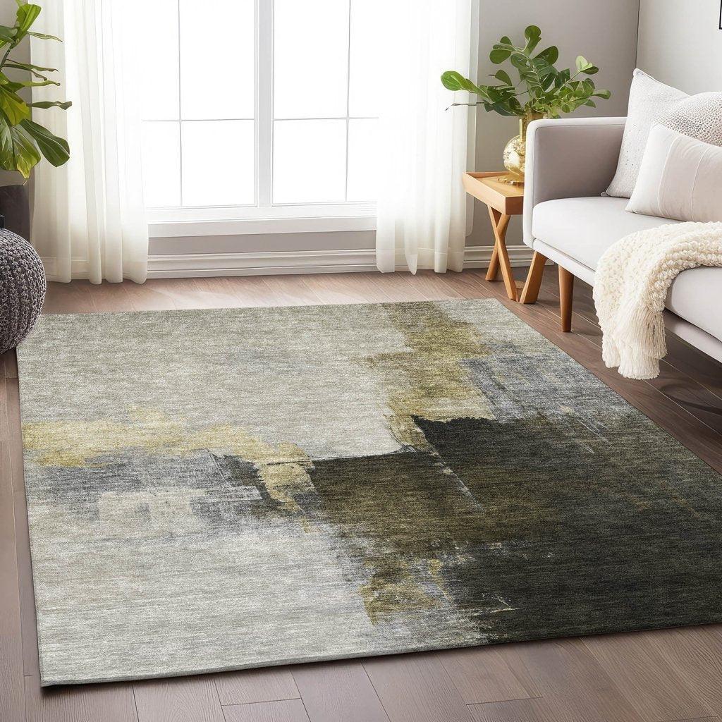 LOOMLAN Rugs Looma Khaki Washable Indoor-Outdoor Rug