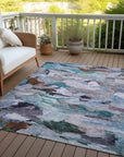LOOMLAN Rugs Loomari Blue Washable Indoor-Outdoor Rug