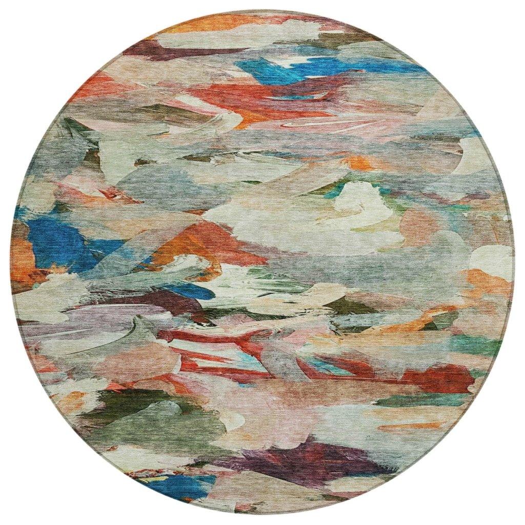 LOOMLAN Rugs Loomari Green Washable Indoor-Outdoor Rug