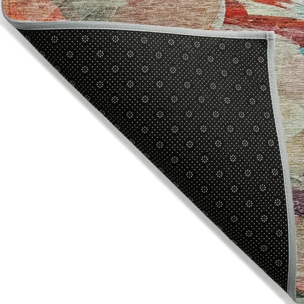 LOOMLAN Rugs Loomari Green Washable Indoor-Outdoor Rug