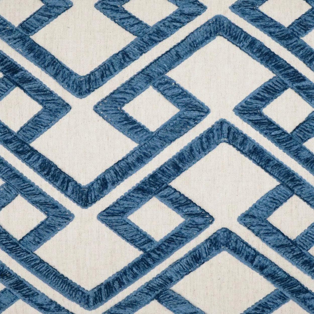 D.V. Kap Accolade Blue Geometric Blue Large Throw Pillow With Insert