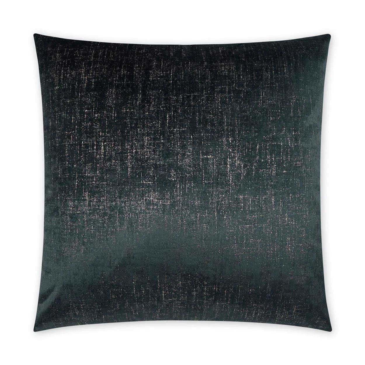 D.V. Kap Alnwick Glam Solid Black Large Throw Pillow With Insert