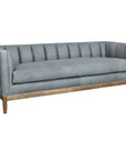 Contemporary Leather Chesterfield Sofa Single Cushion Seat Sofas & Loveseats LOOMLAN By Uptown Sebastian