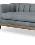 Contemporary Leather Chesterfield Sofa Single Cushion Seat Sofas & Loveseats LOOMLAN By Uptown Sebastian