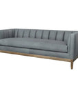 Contemporary Leather Chesterfield Sofa Single Cushion Seat Sofas & Loveseats LOOMLAN By Uptown Sebastian