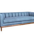 Contemporary Leather Chesterfield Sofa Single Cushion Seat Sofas & Loveseats LOOMLAN By Uptown Sebastian