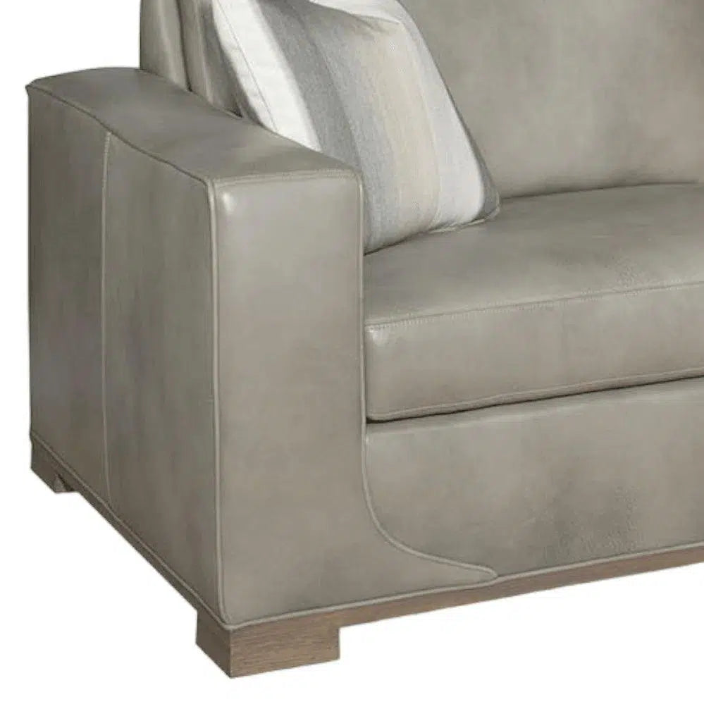 Fairview Custom Leather Sofa - Made to Order in the USA Sofas &amp; Loveseats LOOMLAN By Uptown Sebastian