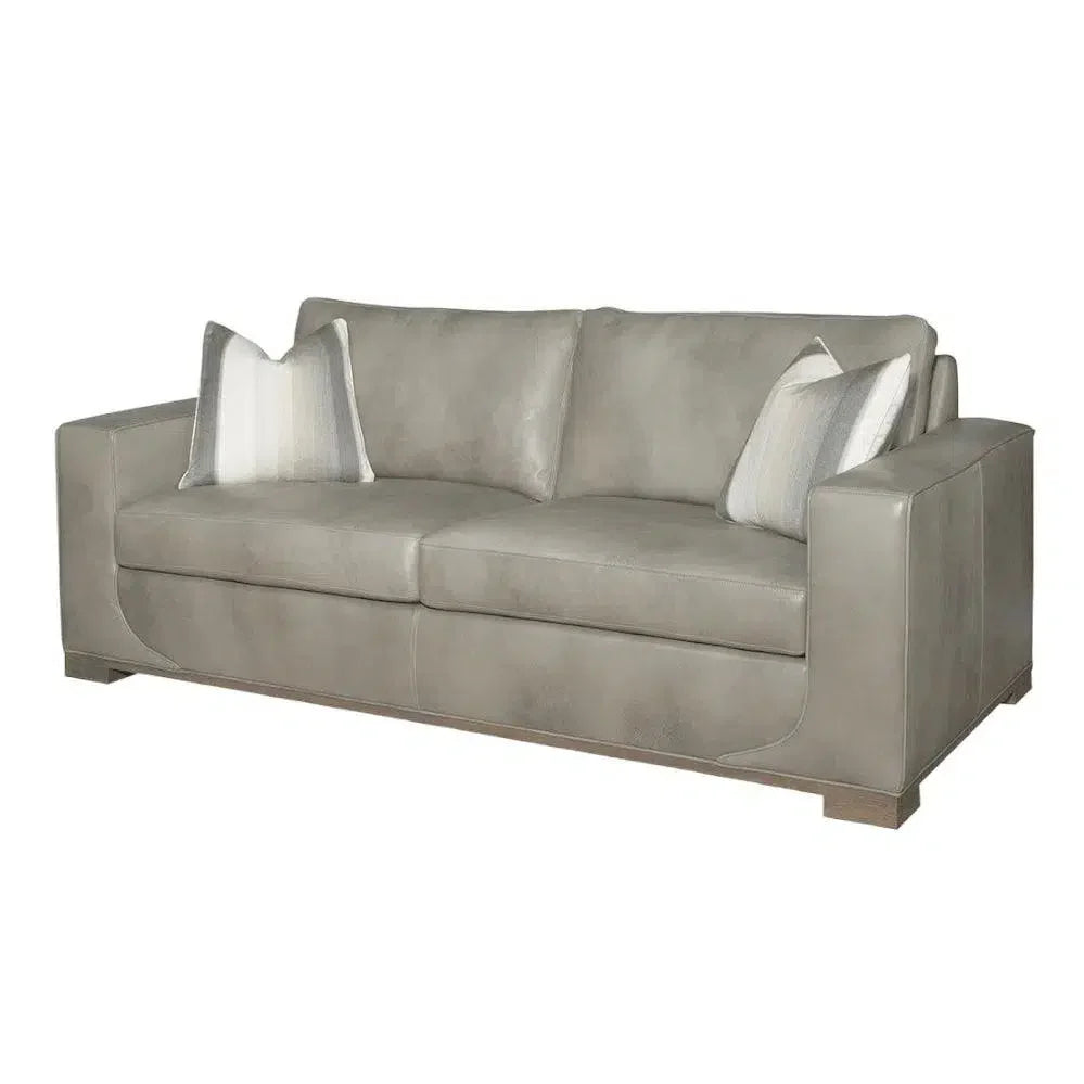 Fairview Custom Leather Sofa - Made to Order in the USA Sofas &amp; Loveseats LOOMLAN By Uptown Sebastian