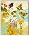 First Bird in the Garden Artwork Framed Canvas With Floating Frame Artwork LOOMLAN By LOOMLAN