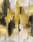 Golden Cityscape Indoor Outdoor Wall Art - Sustainable and Durable Artwork LOOMLAN By LOOMLAN