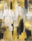 Golden Cityscape Indoor Outdoor Wall Art - Sustainable and Durable Artwork LOOMLAN By LOOMLAN