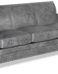 Historic Happy - Route 66 Themed Custom Made Leather Sofa Sofas & Loveseats LOOMLAN By Uptown Sebastian