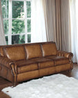 How the Frontier was Won Leather Couch Made in the USA Sofas & Loveseats LOOMLAN By Uptown Sebastian