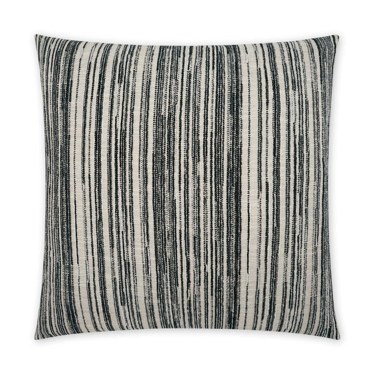 D.V. Kap Julep Pepper Stripes Black Large Throw Pillow With Insert