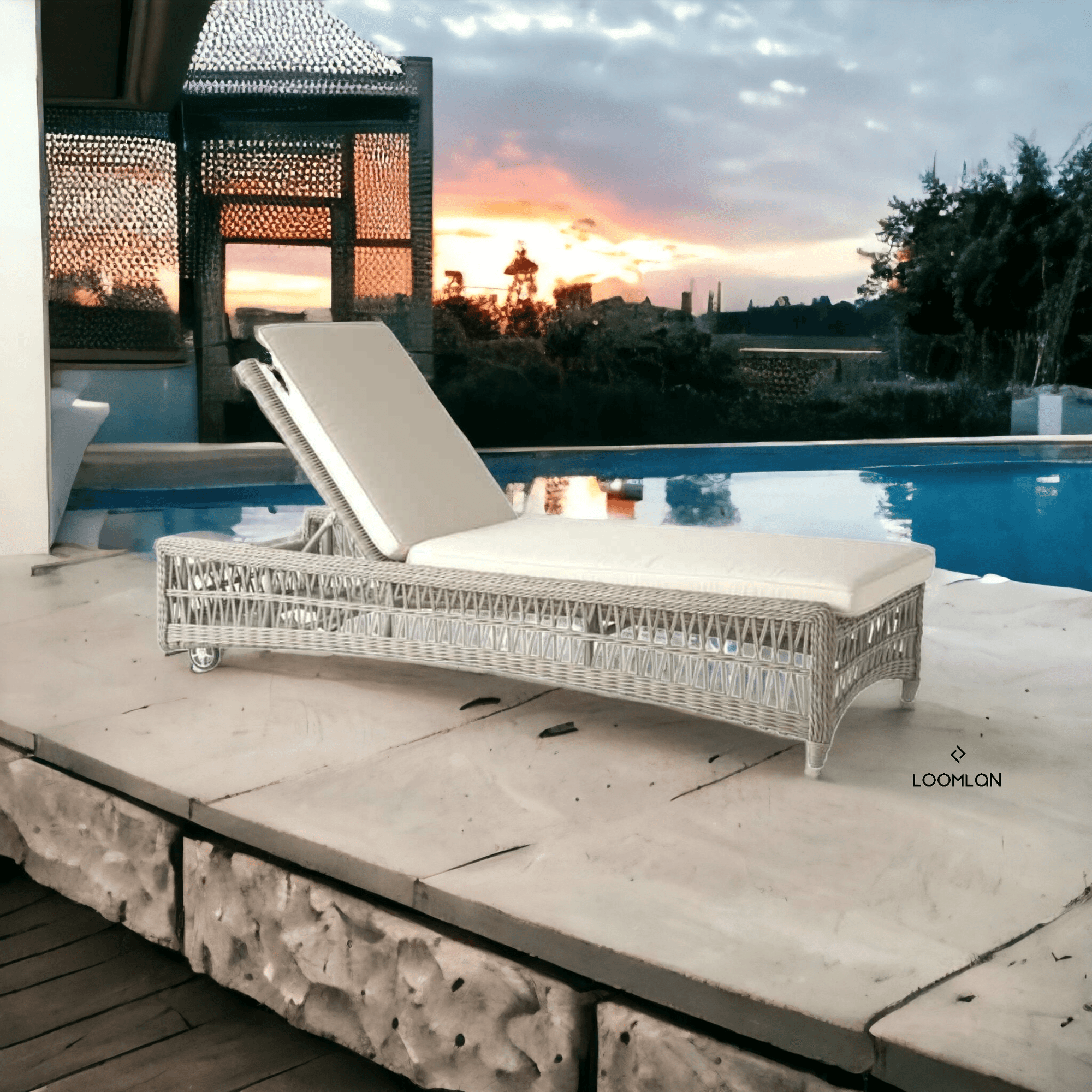 Lloyd Flanders Mackinac Wicker Outdoor Chaise Lounge Cushions