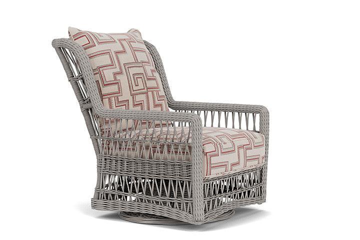 Lloyd Flanders Mackinac Wicker Outdoor Swivel Glider Chair - High Back