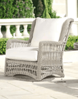 Lloyd Flanders Mackinac Wicker Outdoor Swivel Glider Chair - High Back