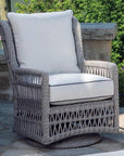 Lloyd Flanders Mackinac Wicker Outdoor Swivel Glider Chair - High Back