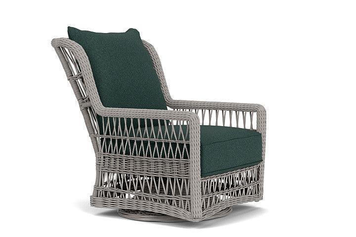Lloyd Flanders Mackinac Wicker Outdoor Swivel Glider Chair - High Back