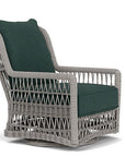 Lloyd Flanders Mackinac Wicker Outdoor Swivel Glider Chair - High Back