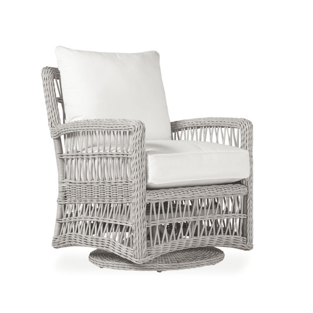 Lloyd Flanders Mackinac Wicker Outdoor Swivel Glider Chair Cushions