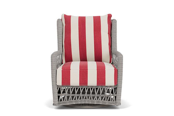 Lloyd Flanders Mackinac Wicker Outdoor Swivel Glider Chair Cushions